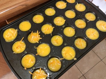 Add Cheddar Cheese to the Eggs 